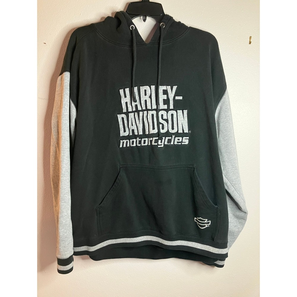 Harley Davidson Motercycles Hoodie Unisex Black Gray Size XL